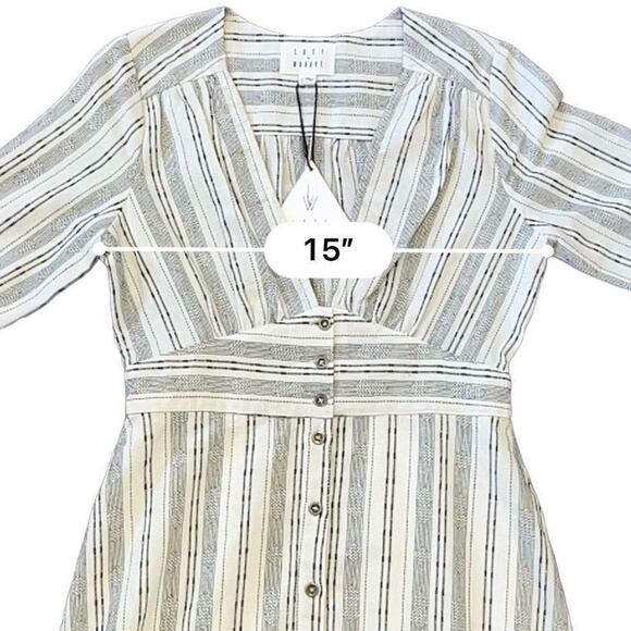 Lost + Wander Gypsy Button Front Midi Dress Small NWT - Picture 8 of 11